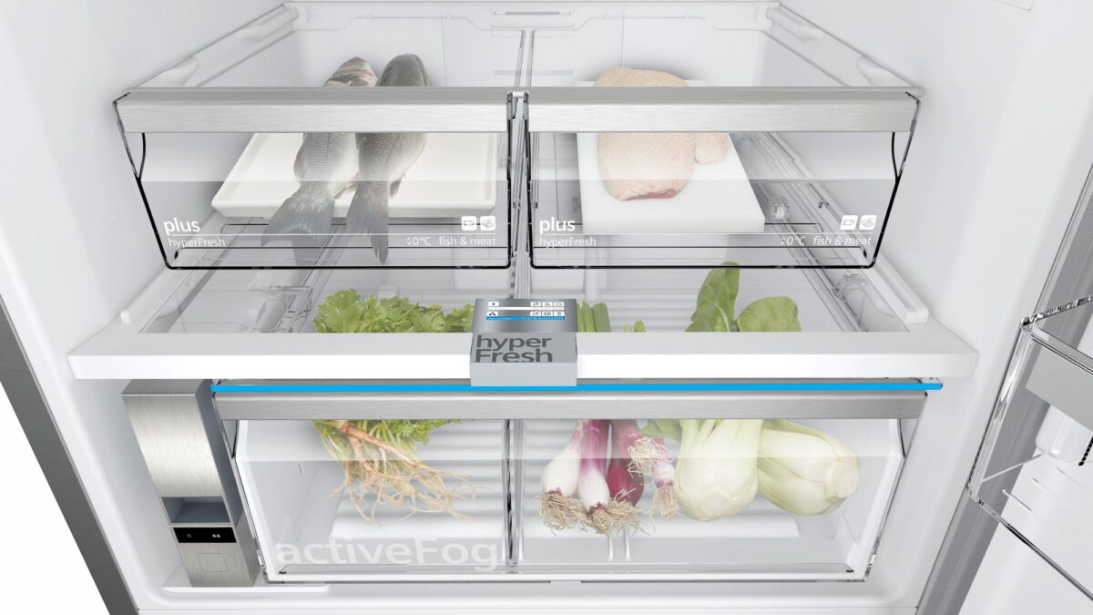 Siemens KG76APIF0N iQ700 Alttan Donduruculu Buzdolabı 186 x 75 cm Kolay temizlenebilir Inox