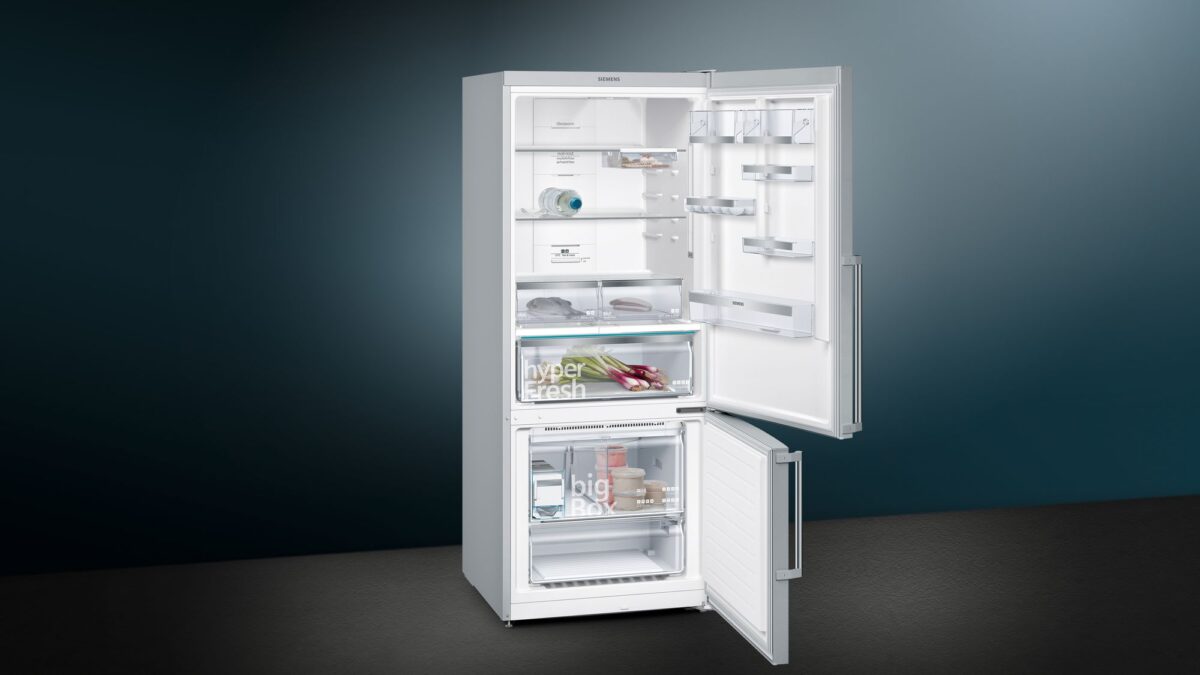 Siemens KG76NAIF0N iQ500 Alttan Donduruculu Buzdolabı 186 x 75 cm Kolay temizlenebilir Inox