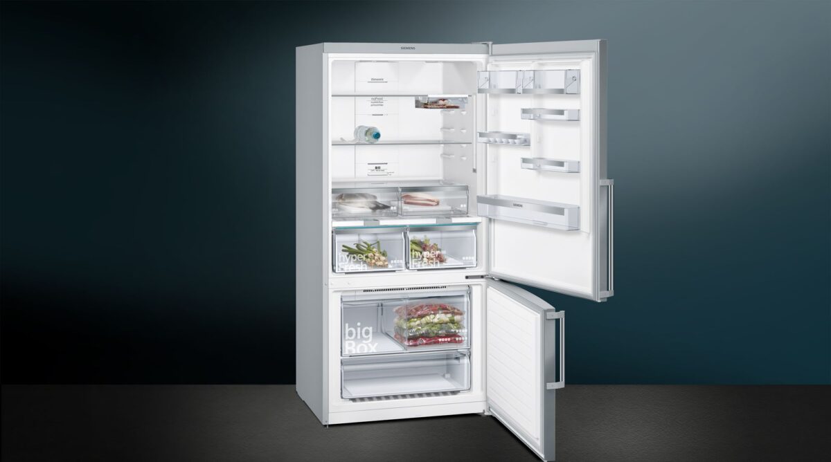 Siemens KG86NAID1N iQ500 Alttan Donduruculu Buzdolabı 186 x 86 cm Kolay temizlenebilir Inox