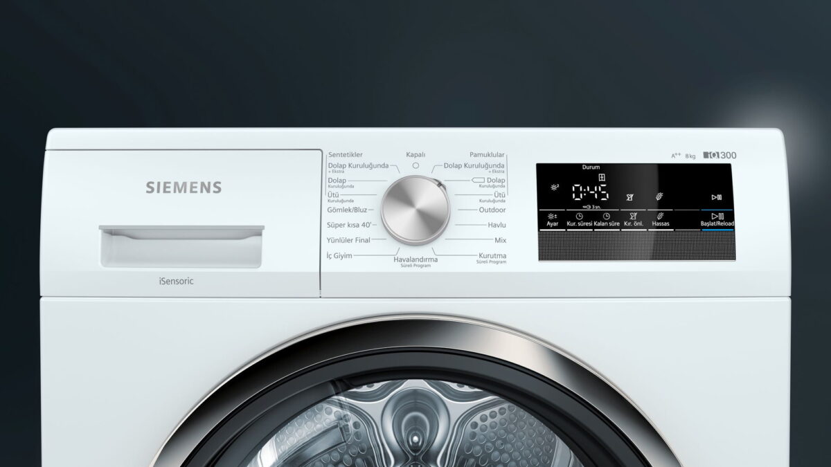 Siemens WT45H201TR iQ300 Isı Pompalı Kurutma Makinesi 8 kg