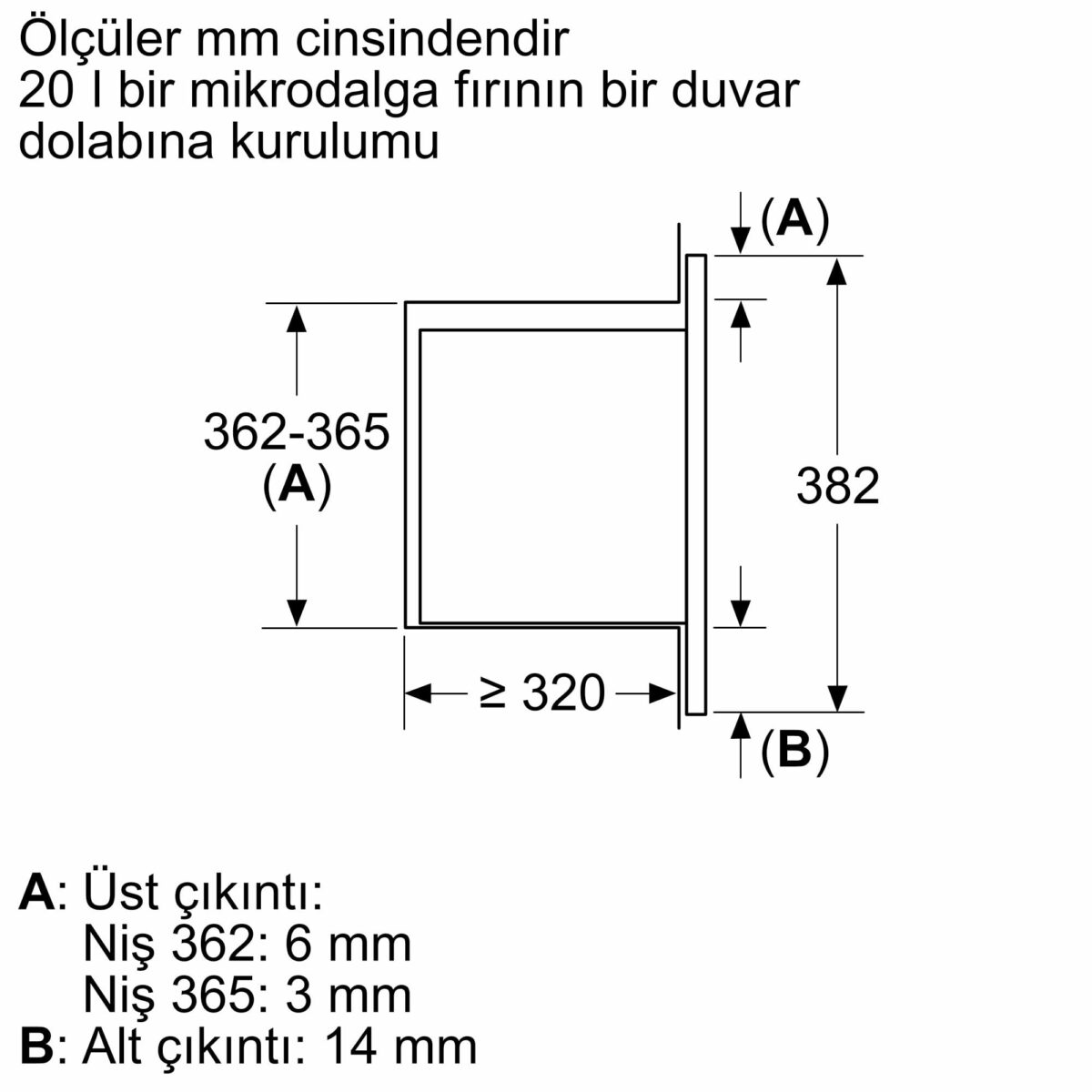 16912790_BFL523MW3_LD_D_tr-TR Siemens BF623LMW3 iQ300 Ankastre Mikrodalga 60 x 38 cm beyaz