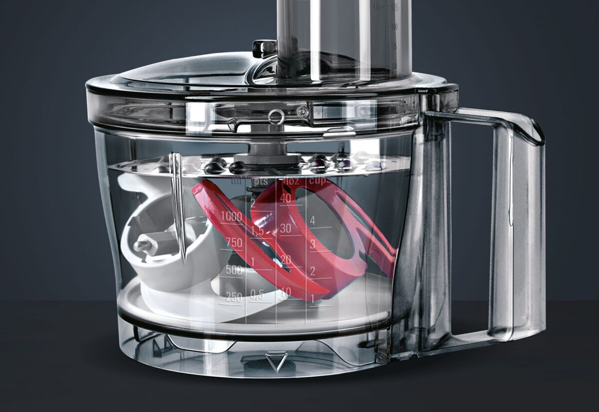 Siemens MK3501M Mutfak Robotu MultiTalent 3 800 W siyah, Brushed stainless steel