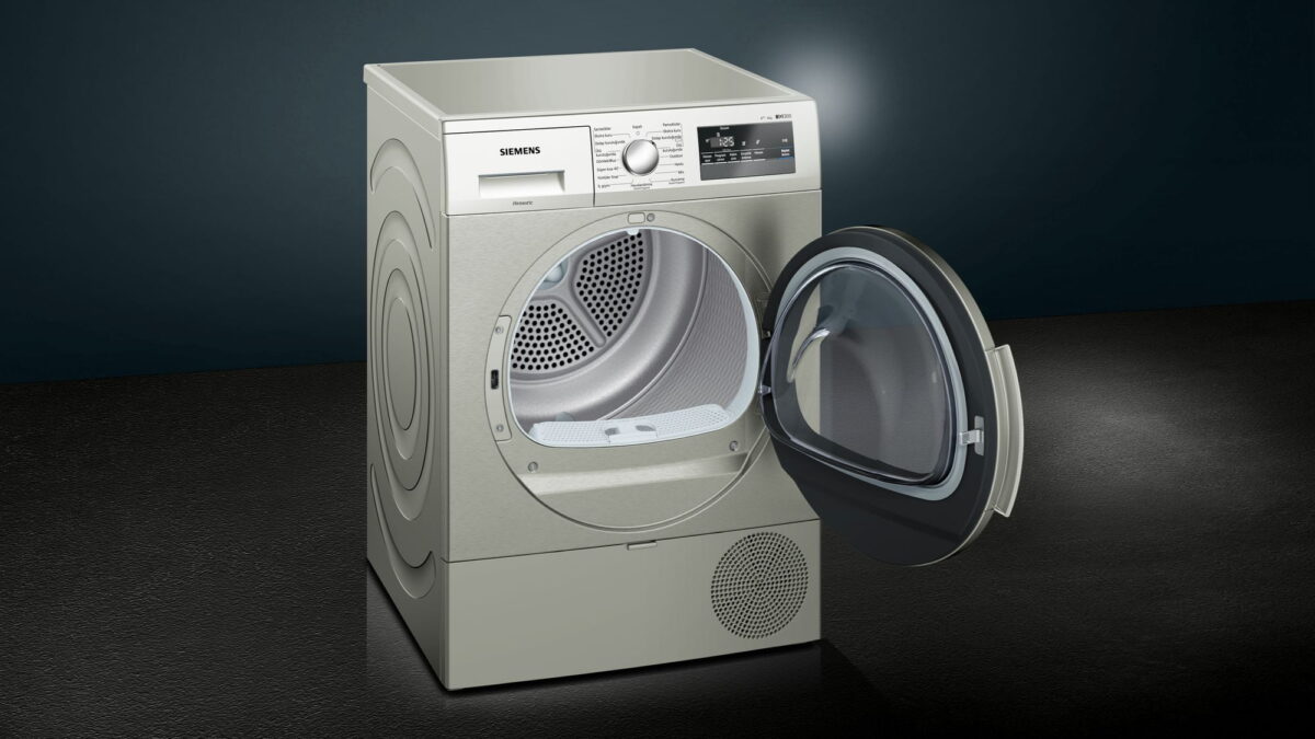 MCSA02620690_WT45RV0STR_PGA3_def Siemens WT45RV0STR iQ300 Isı Pompalı Kurutma Makinesi 8 kg silver