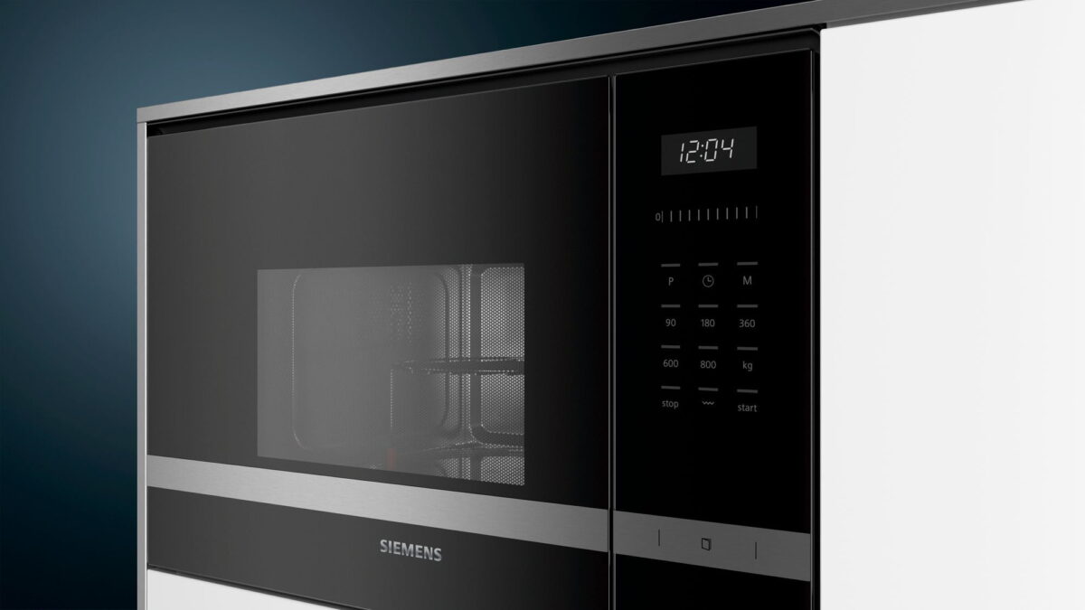 MCSA02792871_BE525LMS0_Microwave_Siemens_PGA1_def Siemens BE525LMS0 iQ500 Ankastre Mikrodalga 60 x 38 cm paslanmaz çelik