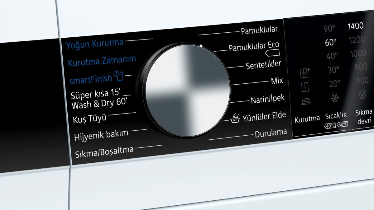 Siemens WN54A2X0TR iQ300 Kurutmalı Çamaşır Makinesi 10/6 kg 1400 dev./dak.