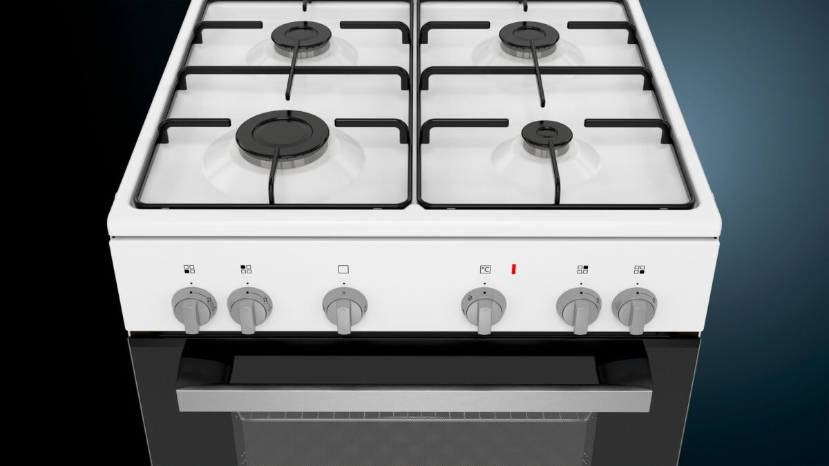 MCSA03360856_316_FS_HX6A00D20T_Siemens_S592_White_PGA1_def Siemens HX9R31H59T iQ300 Gazlı/Elektrikli Solo Fırın beyaz