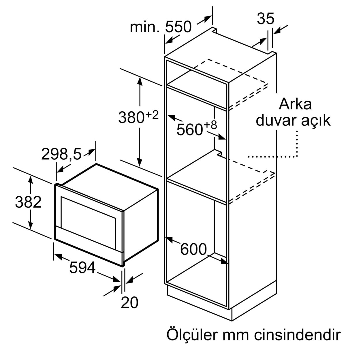 MCZ_00775550_422917_BFL634GS1_tr-TR Siemens BE634LGS1 iQ700 Ankastre Mikrodalga 60 x 38 cm paslanmaz çelik