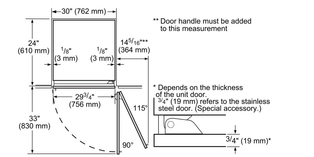 MCZ_012308_T30IB800SP_tr-TR Siemens CI30RP02L iQ700 Ankastre Buzdolabı 212.5 x 75.6 cm flat hinge