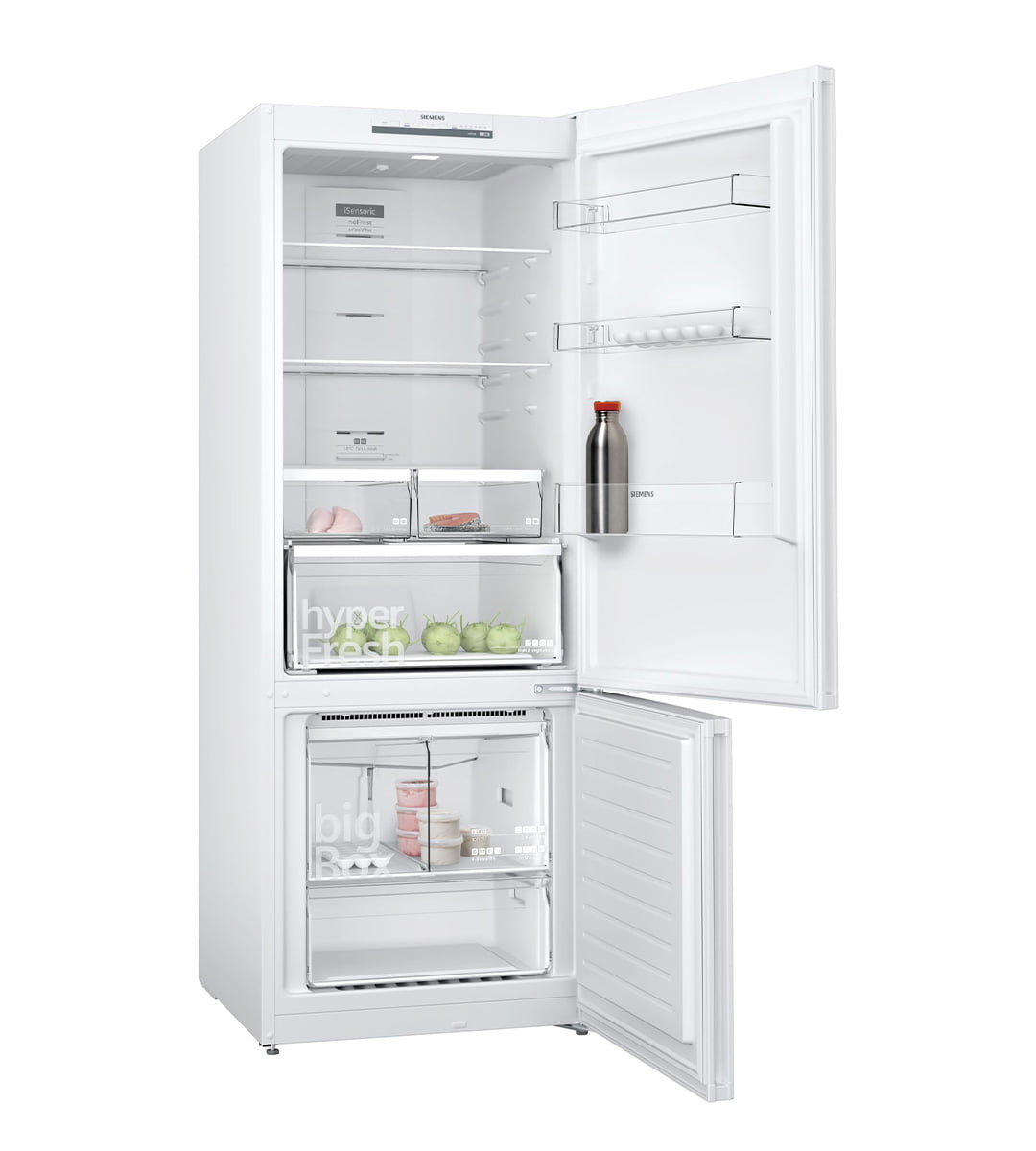 Siemens-KG55NVWF0N-iQ300-Alttan-Donduruculu-Buzdolabı-186-x-70-cm-Beyaz Siemens KG55NVWF0N iQ300 Alttan Donduruculu Buzdolabı 186 x 70 cm Beyaz