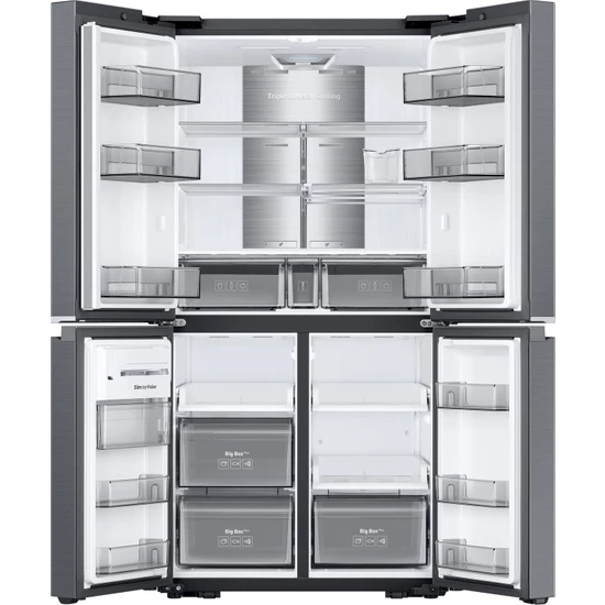 format_webp (2) Samsung RF85R91D1SG Triple Cooling 911 Lt No Frost Buzdolabı