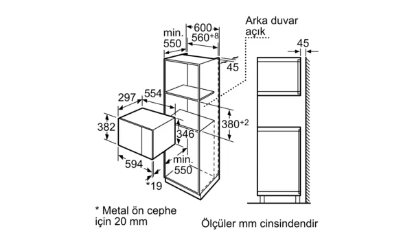 MCZ_00731306_381782_HMT75M624_tr-TR Siemens iQ500 Ankastre Mikrodalga HF15G564 paslanmaz çelik