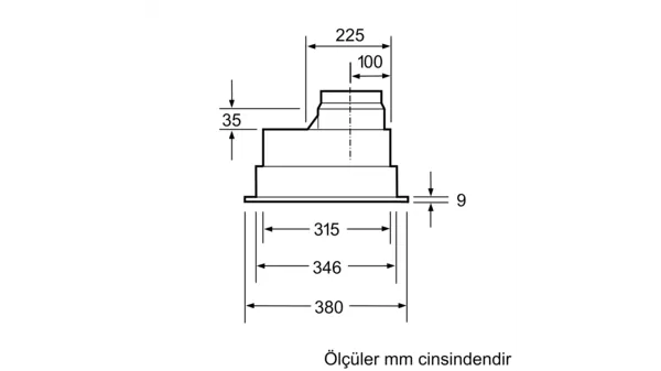 Siemens LB55565 Gümüş Ankastre Aspiratör