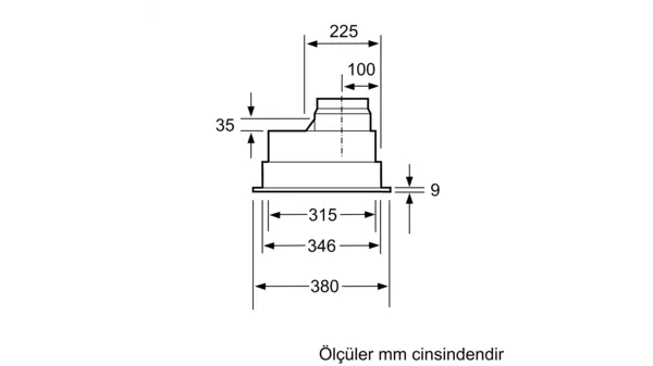 Siemens LB75565 Gümüş Ankastre Aspiratör