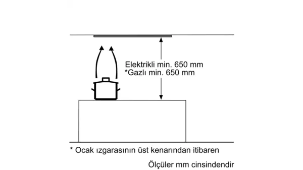 Siemens LB75565 Gümüş Ankastre Aspiratör
