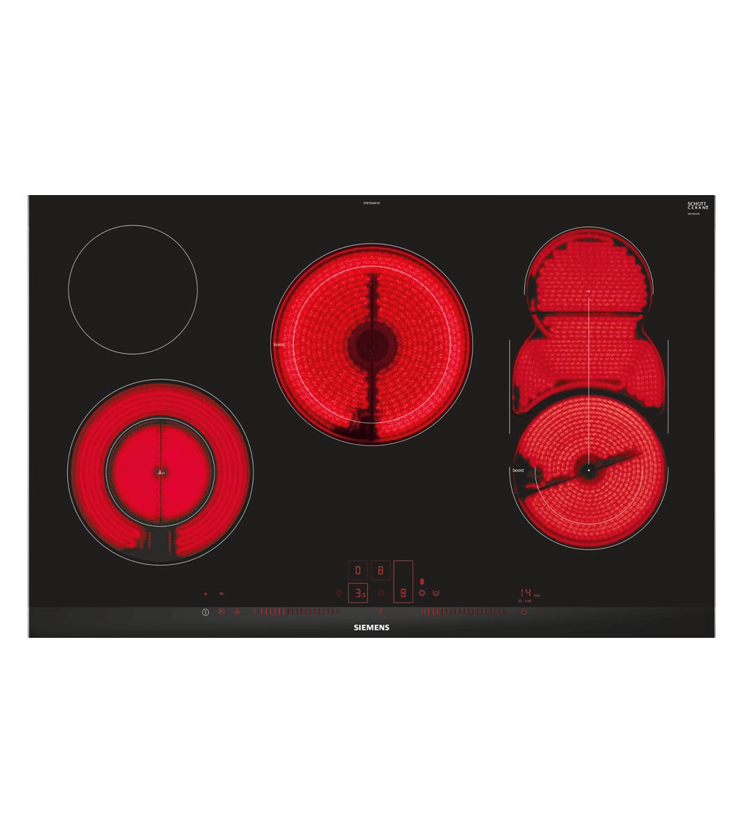 iQ500-Elektrikli-Ocak-ET875LMV1D-80-cm-Siyah,-surface-mount-with-frame Siemens ET875LMV1D Siyah Seramik Elektrikli Ankastre Ocak