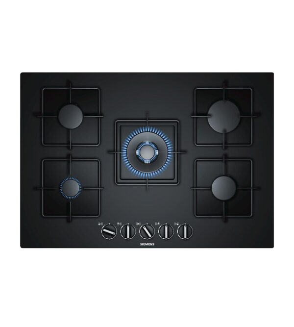 iQ500-Gazlı-Ocak-EP7A6QB10-75-cm-Sert-cam,-Siyah Siemens EP7A6QB20 Wok Gözlü Siyah Cam Ankastre Ocak
