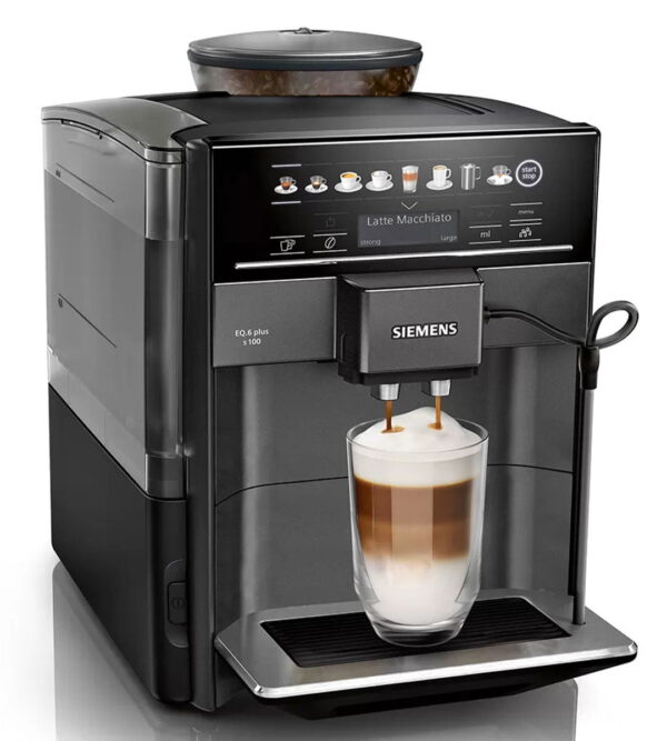 5 Simens TE651319RW Tam Otomatik Kahve Makinesi EQ.6 plus s100 Sapphire black metallic