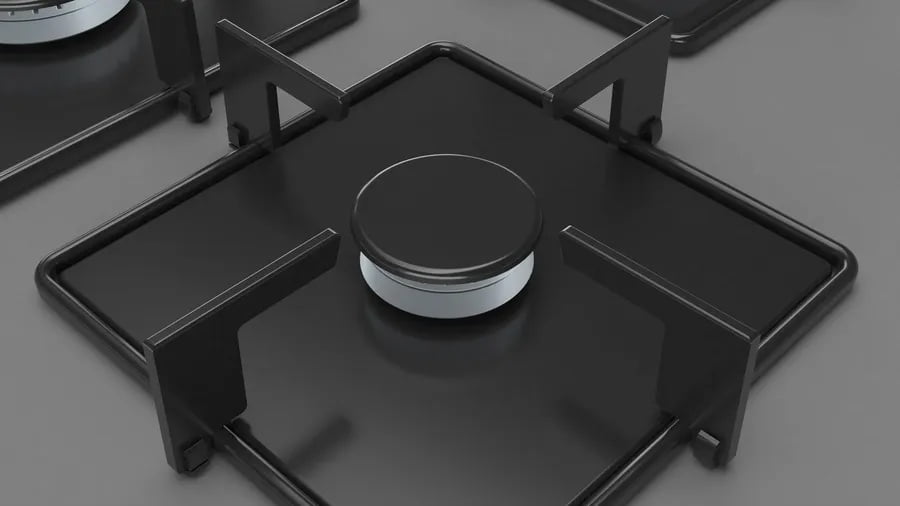 Siemens EN7B8QO12O iQ300 Gazlı Ocak 75 cm Sert cam, Titanium gri