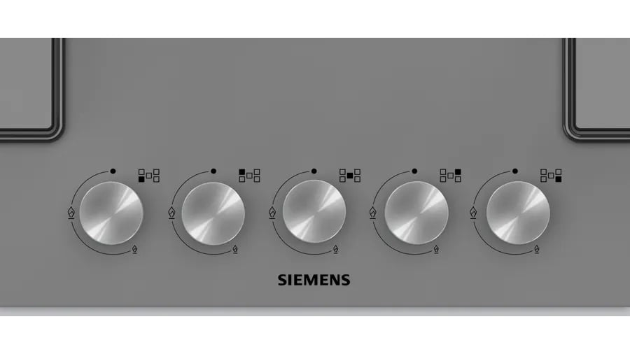 Siemens EN7B8QO12O iQ300 Gazlı Ocak 75 cm Sert cam, Titanium gri