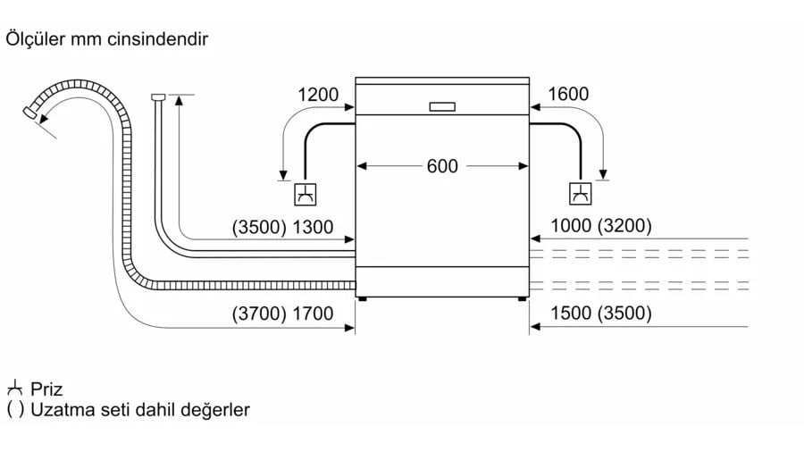 16027526_6xx_EU_without_Aquastop_tr-TR Siemens SN515W00DT iQ100 Yarı Ankastre Bulaşık Makinesi