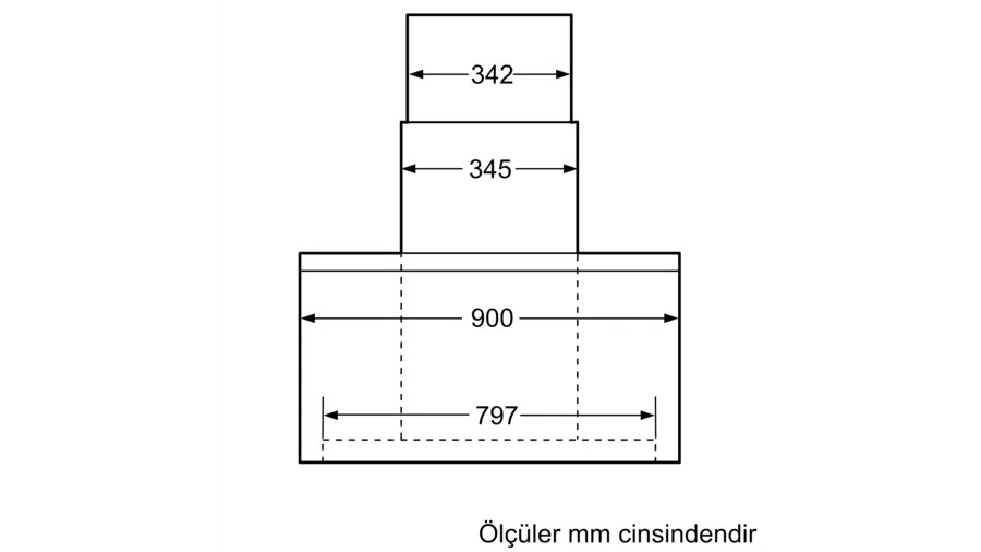 Siemens LC91KB272 iQ700 Duvar Tipi Davlumbaz