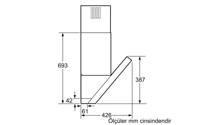 Siemens LC91KB272 iQ700 Duvar Tipi Davlumbaz