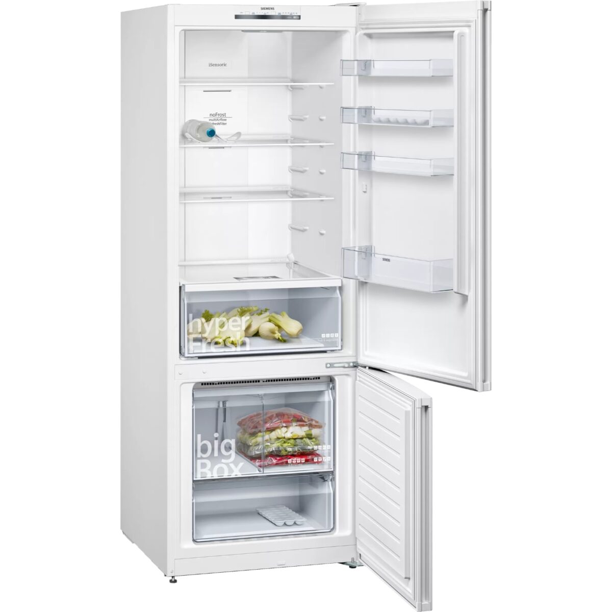 Siemens KG56NUWF0N iQ300 Alttan Donduruculu Buzdolabı 193 x 70 cm Beyaz