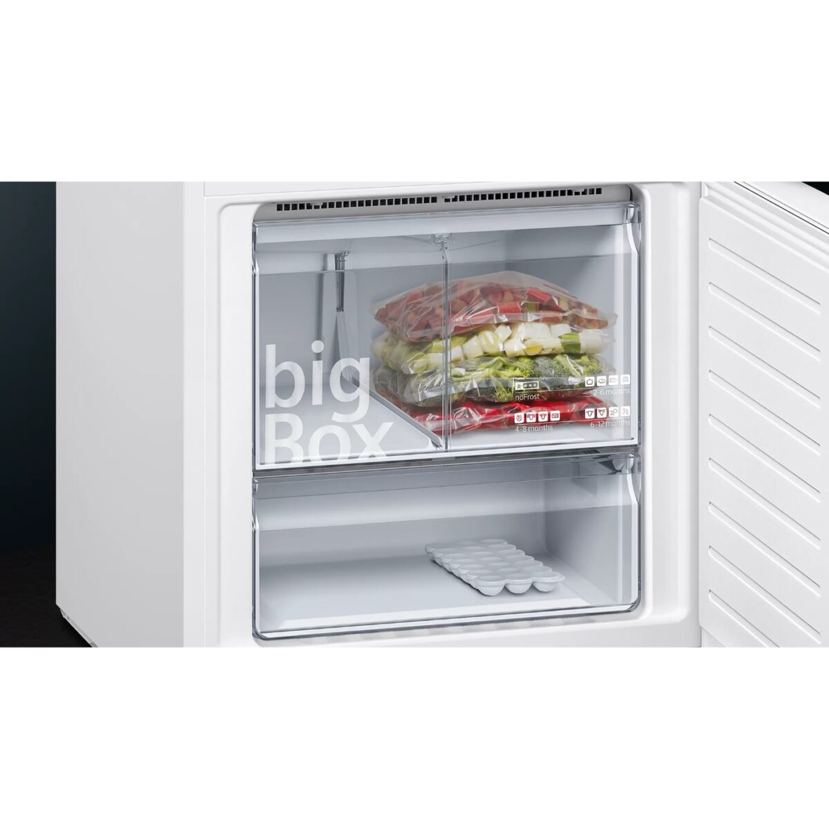 Siemens KG56NUWF0N iQ300 Alttan Donduruculu Buzdolabı 193 x 70 cm Beyaz