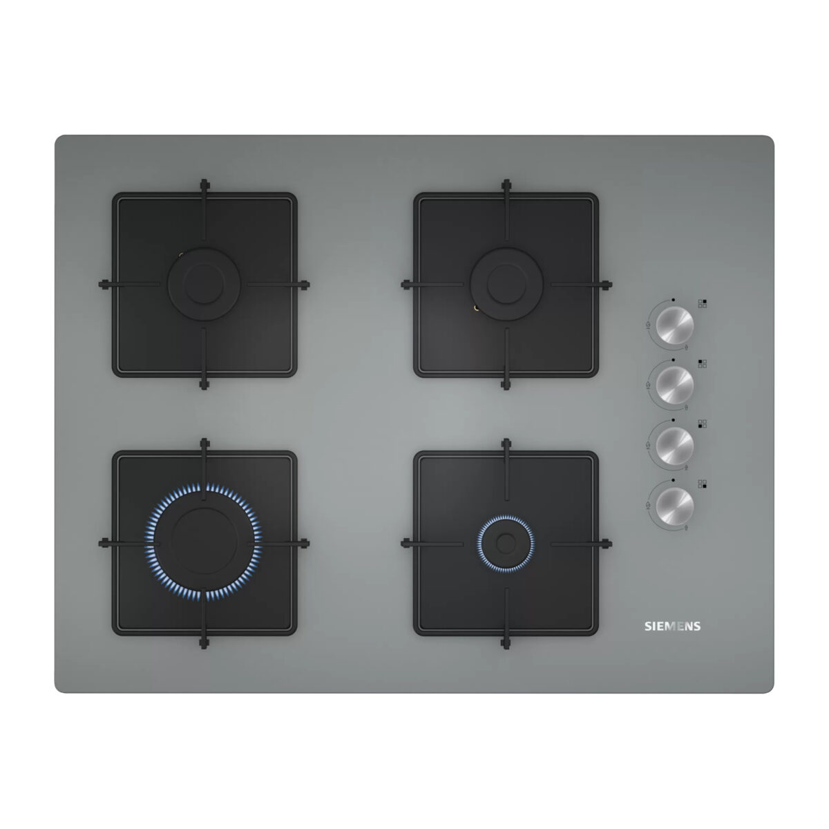 Siemens EO7C8PO12O iQ100 Gazlı Ocak 67 cm Sert cam, Titanyum gri