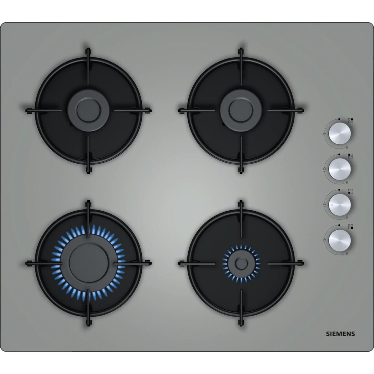 EO6C8PO00O-1 Siemens EO6C8PO00O iQ100 Gazlı Ocak 60 cm Sert cam, Titanyum gri