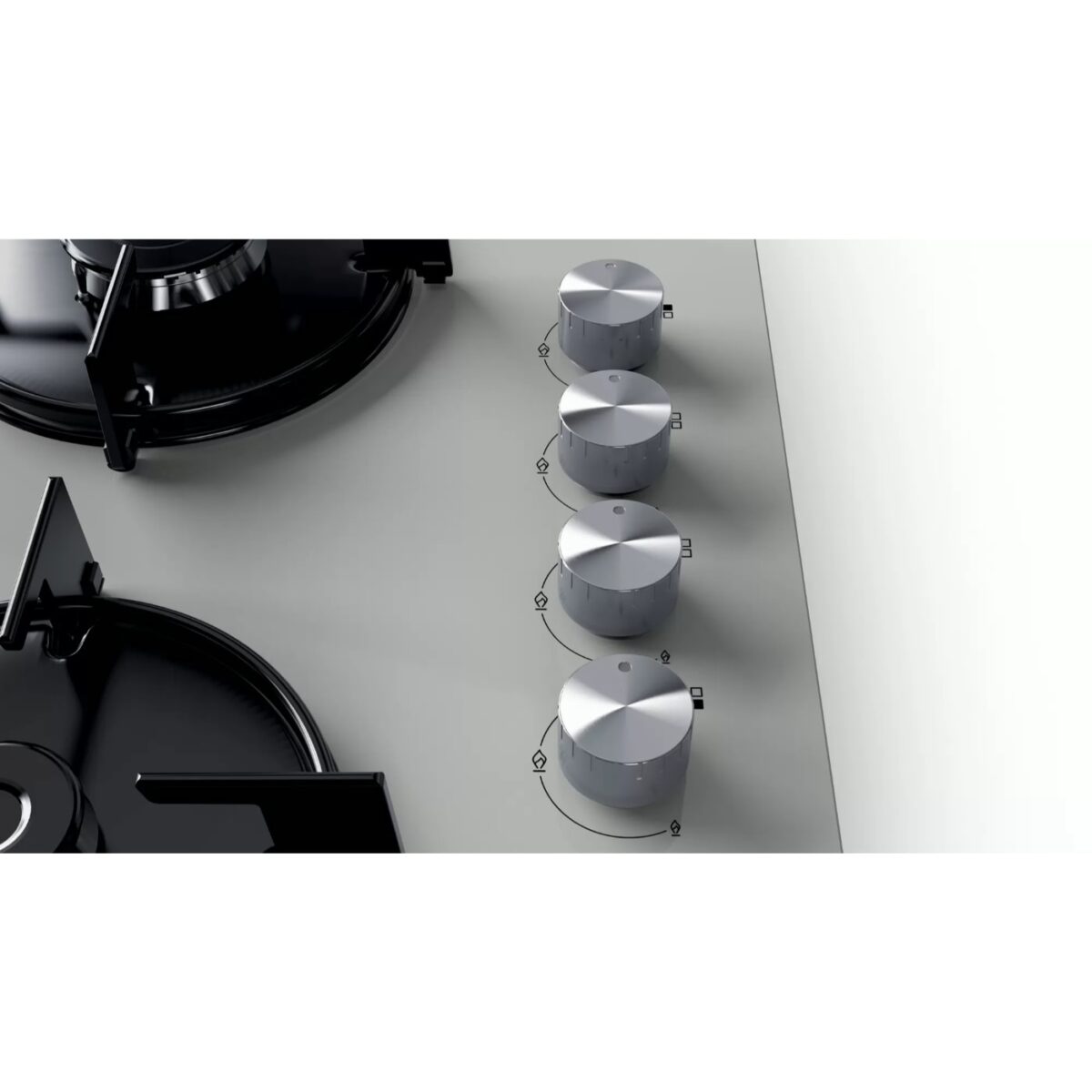 EO6C8PO00O-2 Siemens EO6C8PO00O iQ100 Gazlı Ocak 60 cm Sert cam, Titanyum gri