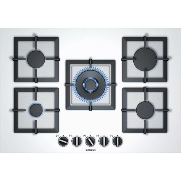 EP7A2QB20001 Siemens EP7A2QB20 iQ500 Gazlı Ocak 75 cm Sert cam, Beyaz