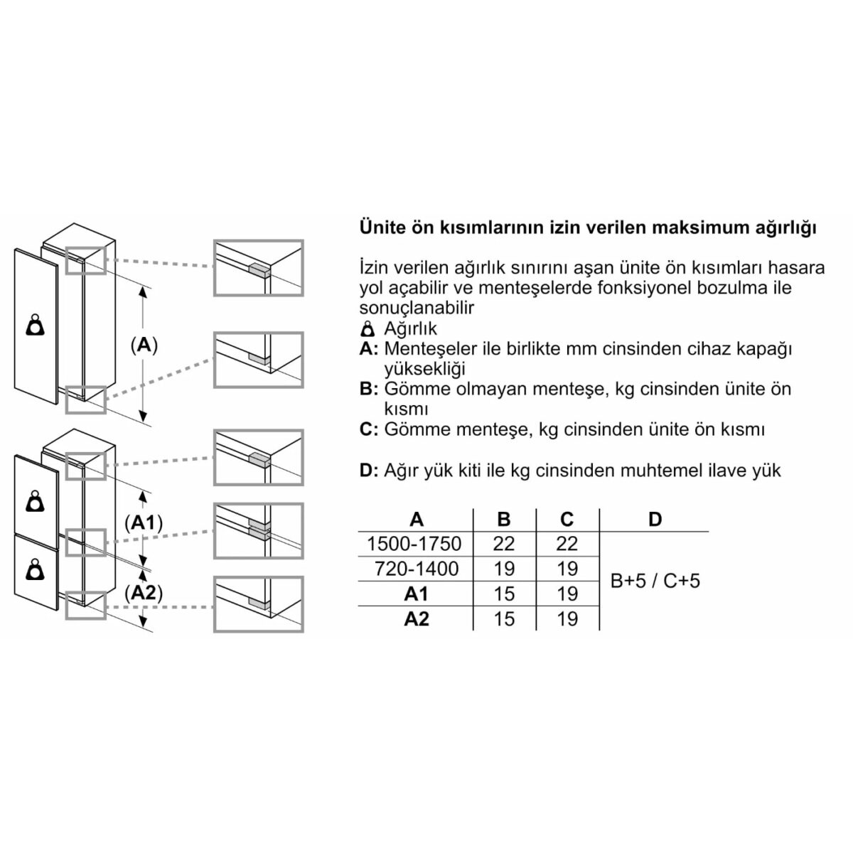 Siemens KU15RAFF0 iQ500 Tezgah Altı Ankastre Soğutucu 82 x 60 cm Düz Menteşe