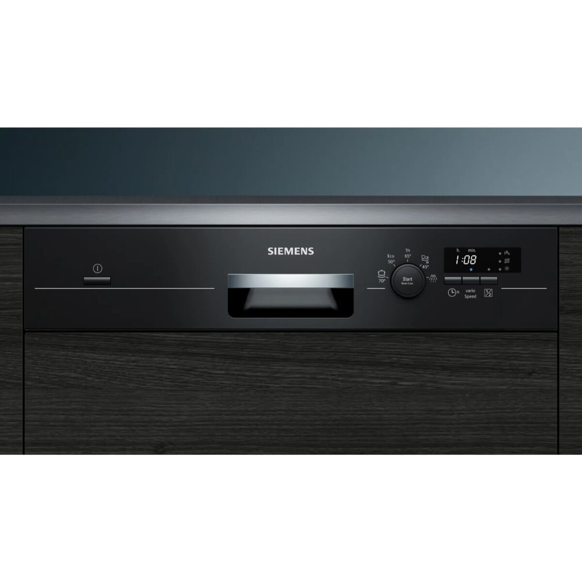 Siemens SN515B01DT iQ100 Yarı Ankastre Bulaşık Makinesi 60 cm Siyah (MONTAJ ŞART)