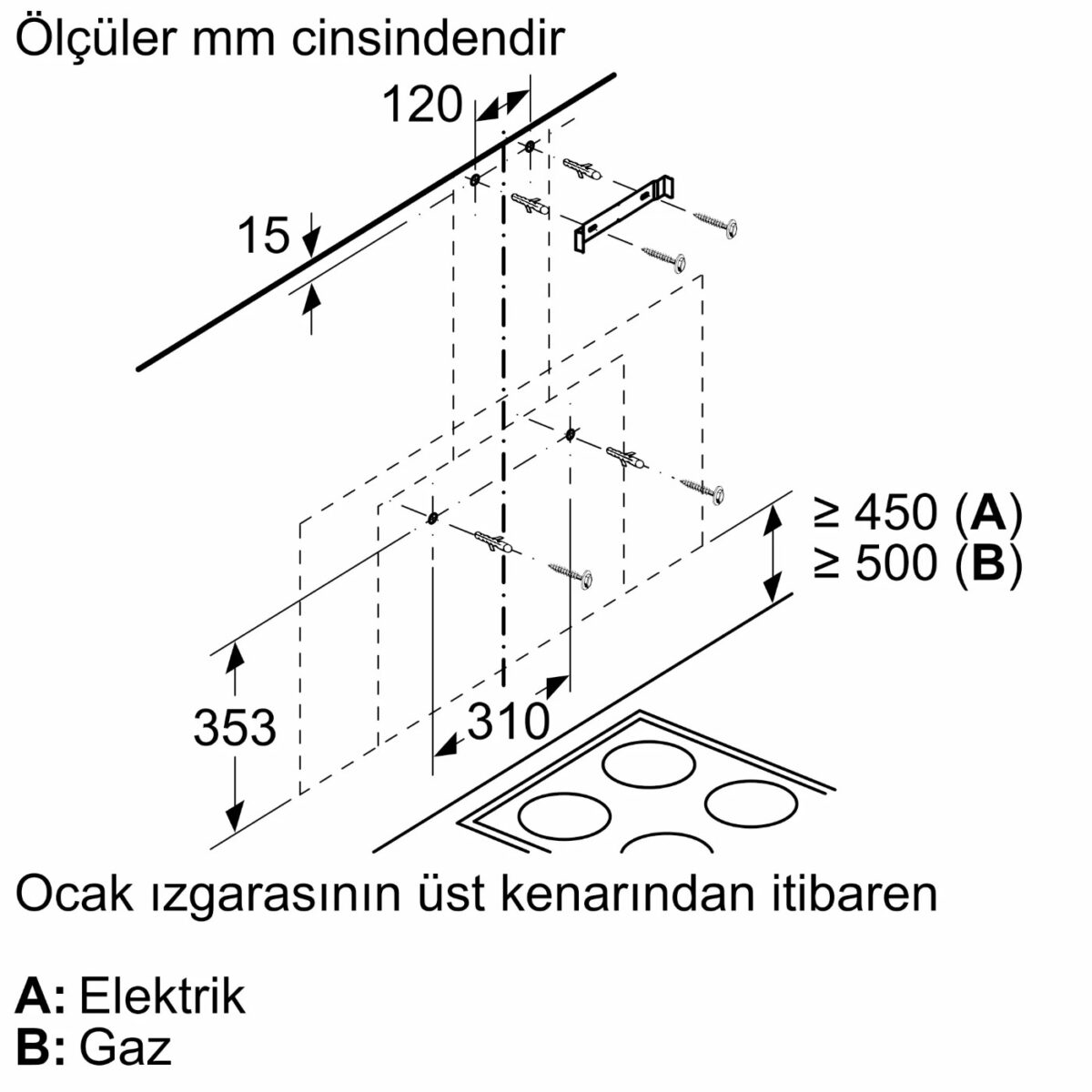 LC95FCJ60T-5 Siemens LC95FCJ60T iQ300 Duvar Tipi Davlumbaz 90 cm Siyah Cam