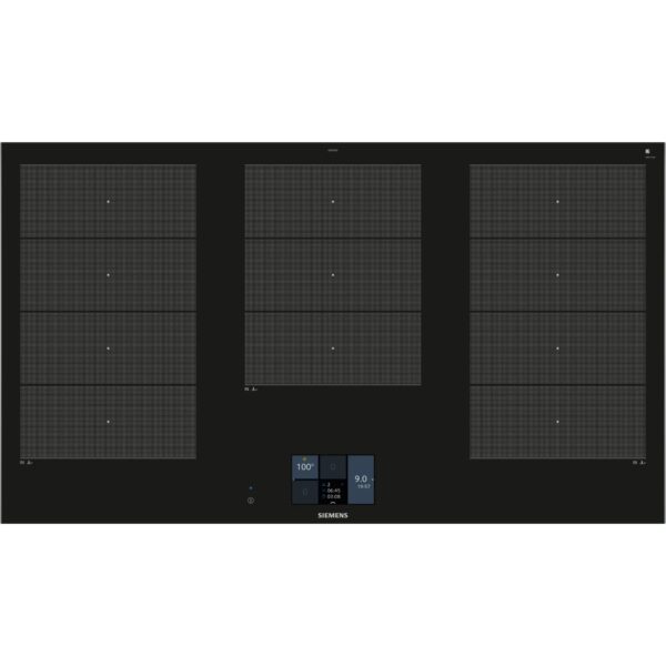 Siemens EX975KXV1E iQ700 İndüksiyonlu Ocak 90 cm Siyah, Çerçeveli Montaj