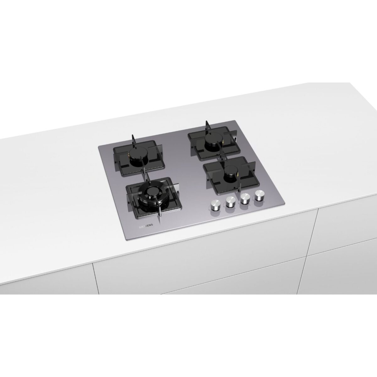 Siemens EN6C8HO12O Gazlı Ocak 60 cm Sert cam, Titanyum gri