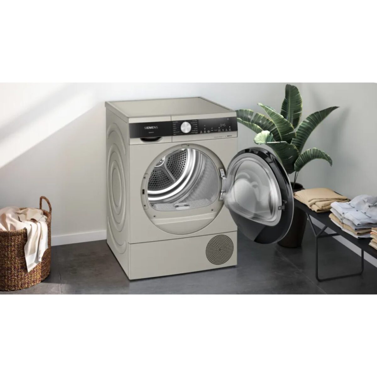 Siemens WQ44G2CTTR iQ500 Isı Pompalı Kurutma Makinesi 9 kg Gümüş