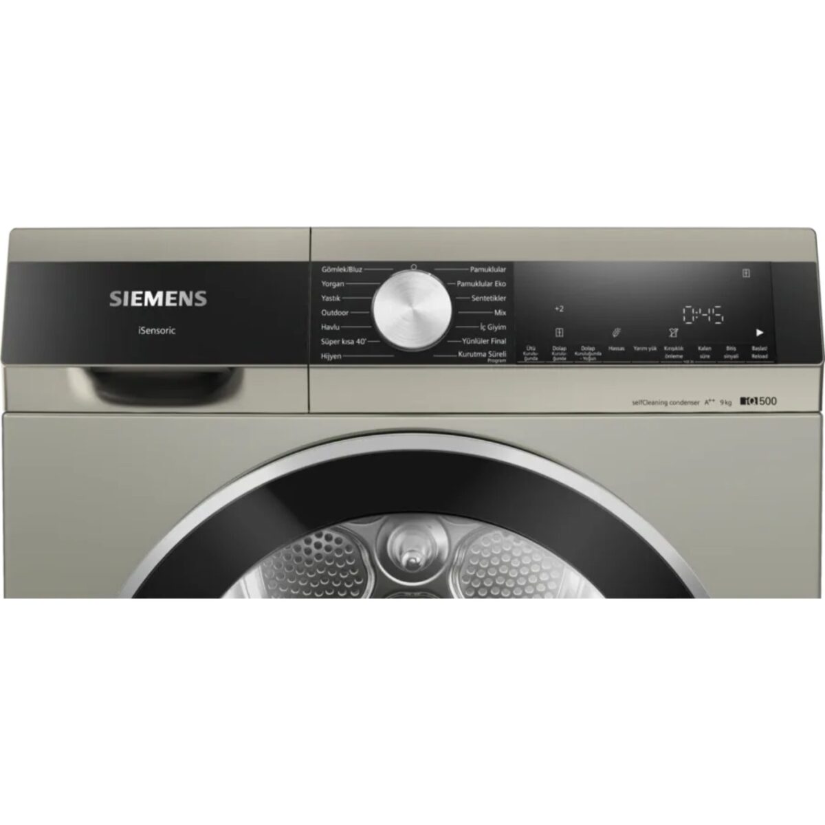 Siemens WQ44G2CTTR iQ500 Isı Pompalı Kurutma Makinesi 9 kg Gümüş