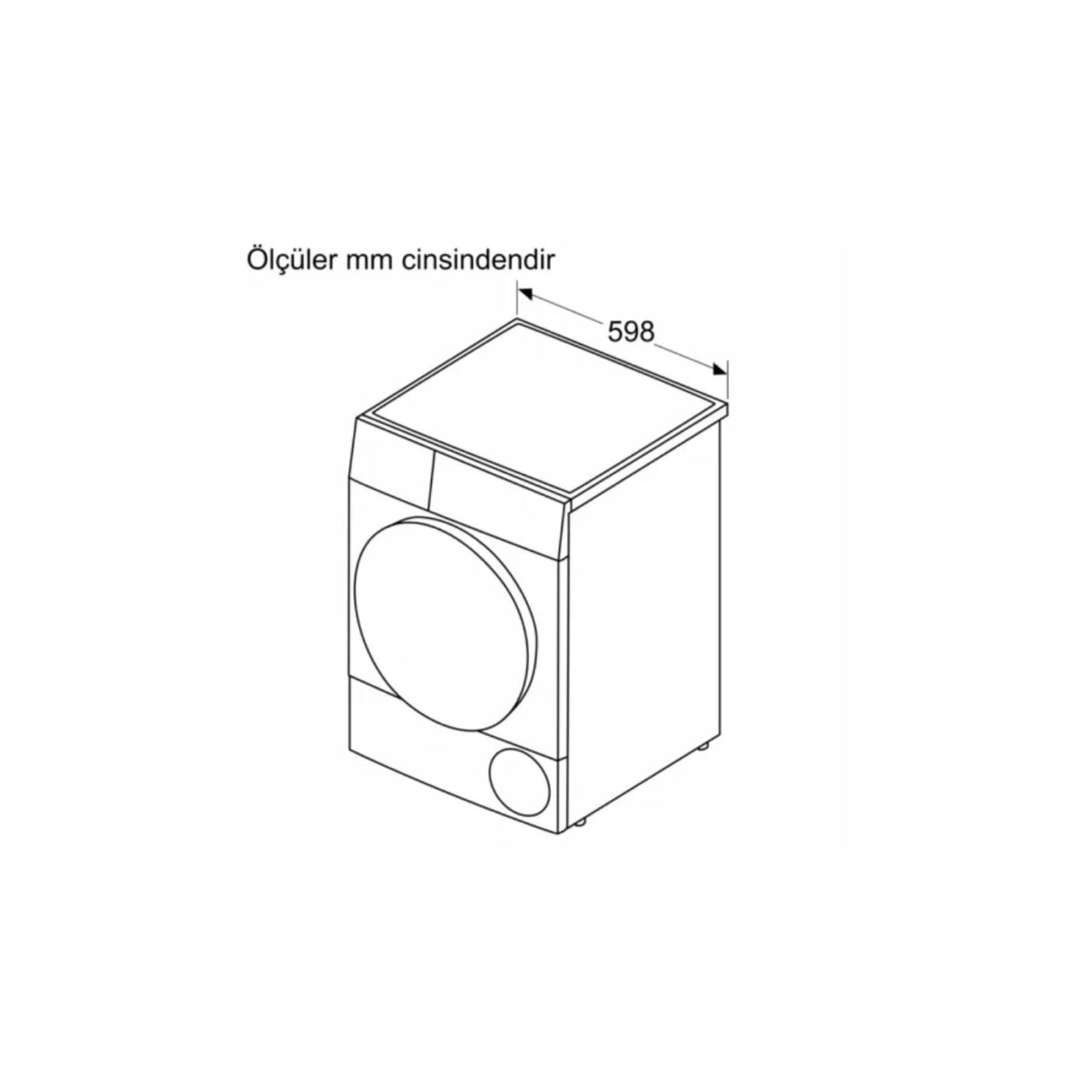Siemens WQ44G2CTTR iQ500 Isı Pompalı Kurutma Makinesi 9 kg Gümüş